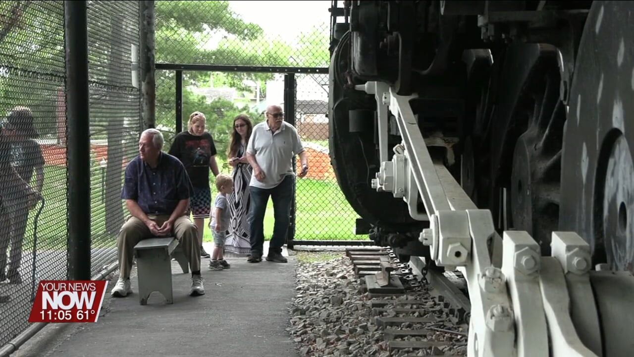 Visitors explore Lima's last steam engine at Lincoln Park open house